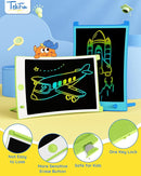 TEKFUN 2 Pack LCD Writing Tablet with Pen Cord, 8.5in Erasable Doodle Board Mess Free Drawing Pad for Kids, Car Trip Educational Toys Birthday for 3 4 5 6 7 Girls Boys (Blue*Green) by TinyTreasures Baby Boutique