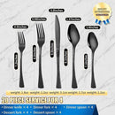 Hammered Black Silverware Set,20 Piece Modern Flatware Set Service for 4,Mirror Polished Stainless Steel Cutlery Set Utensil Set Tableware Set,Kitchen Knives Forks Spoons Set,Dishwasher Safe by CozyNest Decor