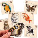QUOKKA Realistic Wooden Puzzles for Toddlers 1-3 Year Old - 15x15 Inches Kids Puzzles Ages 2-4 - Birds, Animals, Fish, Butterfly Montessori Toddler Toys - Motor Skills Games Gifts for Girls&Boys by TinyTreasures Baby Boutique