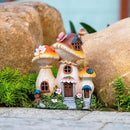 Solar Garden Statue Lights Mushroom Fairy House Figurine, Outdoor Memorial Garden Ornaments Waterproof Decoration for Outside Patio Yard Lawn Decor by CozyNest Decor