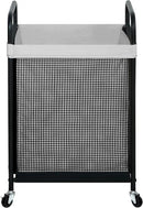 STO STO Laundry Hamper, 90L Rolling Laundry Sorter Cart with Removable and Washable Liner Bag, Rolling Clothes Hamper with Metal Handle for Laundry Room and Bedroom, Gray by CozyNest Decor