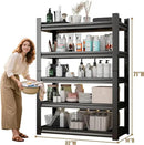 Over Washer Storage,5Tier Expandable Washer and Dryer Rack, Laundry Room Storage Over Toilet Washing Machine and Dryer Storage Rack Bathroom Organization, Hold 500 lb, Black by CozyNest Decor