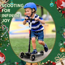 Besrey Kick Scooter for Kids Ages 3-10, 3-Wheel Folding Scooter with Adjustable Height, LED Light Wheels, Extra Wide Deck for Outdoor Activities by TinyTreasures Baby Boutique