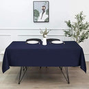 sancua Square Tablecloth - 54 x 54 Inch - Stain and Wrinkle Resistant Washable Polyester Table Cloth, Decorative Fabric Table Cover for Dining Tables, Buffet Parties and Camping, Navy by CozyNest Decor