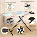 Extra Large Ironing Board with Hang Rail and Iron Rest 63" L x 20" W (Large with Iron Rest (Floral Cover)) by CozyNest Decor