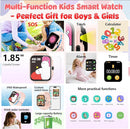 Smart Watch for Kids, 1.85" Fitness Tracker Pedometer Watch, Health, Sleep Monitor, Puzzle Games, Alarm Clock, Camera, Music Player, Torchlight, Activity, Gift Toys for 4 - 13 Years Old Boys and Girls by TinyTreasures Baby Boutique