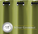 NICETOWN Room Darkening Curtain Panel Grommet - Home Decorations Thermal Insulated Solid Grommet Top Room Darkening Living Room Panels/Drapes for Gift (Fresh Green, 1 Pair, 46 x 90-Inch) by TinyTreasures Baby Boutique