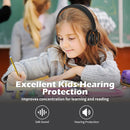 AILIHEN Kids Headphones, I35 On-Ear Headphones for School, Safe Volume 93dB, HD Mic Stereo Headphone for Kid Girls Boys, Foldable 3.5mm Wired for Chromebook, Laptop, Computer, Tablet (Black Orange) by TinyTreasures Baby Boutique