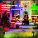 Solar Spot Lights Outdoor Color Changing, [7 Mode/2 Pack] Christmas Landscape Spotlights, Solar Lights Outdoor Waterproof, Solar Led Powered Flood Light for Outside Pathway Yard Garden Walkway by CozyNest Decor