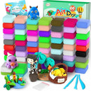 Air Dry Clay 66 Colors, Modeling Clay for Kids, Model Magic Clay, DIY Molding Clay Kit with Sculpting Tools, Soft & Ultra Light, Art and Crafts for Boys and Girls 3-12 Years Old. by TinyTreasures Baby Boutique