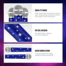 Sanwuta Fake Microphone Prop Sparkly Bling Rhinestones Plastic Play Microphone Pretend Glitter Bedazzled Mic for Cosplay Party Costume(Royal Blue) by TinyTreasures Baby Boutique