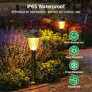 Solar Pathway Lights, 8 Pack Bright Color Changing/Warm White Solar Lights Outdoor Waterproof Solar Garden Lights, Outdoor Lights Solar Powered Landscape Path Lights for Yard, Walkway, Lawn by GreenHaven Gardens