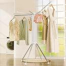 JOOM 4 Legs Double Layer Clothes Drying Rack, Garment Rack Portable and Foldable Space Saving Laundry Drying Rack - Drying Rack Clothing Floor Folding Balcony Bedroom Household Aluminum by CozyNest Decor