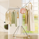 JOOM 4 Legs Single Layer Clothes Drying Rack, Garment Rack Portable and Foldable Space Saving Laundry Drying Rack - Drying Rack Clothing Floor Folding Balcony Bedroom Household Aluminum by CozyNest Decor