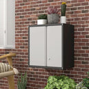 Metal Wall Cabinet,Locking Cabinet with Shelves,Wall Mounted Storage Cabinet1 for Basement,Home,Garage,Gray by CozyNest Decor