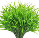 Ouddy Decor 16 Bundles Artificial Plants Outdoor Fake Grass Greenery Stems UV Resistant Faux Plastic Shrubs for Spring Summer Garden Pathway Window Box Front Porch Home Decor, Green by GreenHaven Gardens