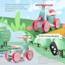 6V Electric Baby Balance Bike with Bubble Machine,4 in 1 Toddler Balance Bike w/Remote for 1 Year Old Boys Girls Kids Bubble Bike Ride on Toys w/Powered Motor,Music,LED Lights (Green&Red) by TinyTreasures Baby Boutique