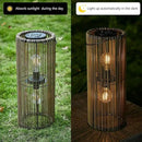 Solar Lanterns Outdoor Waterproof Hanging Rattan Weaving Solar Garden Lanterns Solar Powered with Handle,Decorative Retro Rattan Lights for Garden / Yard / Patio / Porch. by GreenHaven Gardens