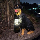 Garden Statues Dog Solar Hanging Light, Courtyard Resin Simulated Handicraft Dog Statue Ornament, Garden Yard Entrance Decoration. by GreenHaven Gardens