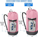 BALEINE 150L Laundry Bag Backpack, 900D Oxford Fabric Large Travel Laundry Bags with Shoulder Straps and 2 Mesh Pockets for College Dorm, Apartment, Laundromat (Pink, 150L) by TinyTreasures Baby Boutique