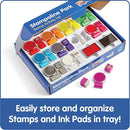 hand2mind Numberblocks Stampoline Park Stamp Activity Set, 20 Stamps, 12 Washable Ink Pads, Number Toys, Kids Arts & Crafts, Preschool Math Toys, Toddler Learning Activities, Birthday Gifts for Kids by TinyTreasures Baby Boutique