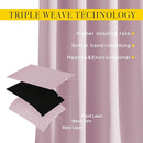 NICETOWN Bedroom Curtains Room Darkening Draperies - Room Darkening Drapes/Panels for Bedroom, Grommet Top 2-Pack, Lavender Pink, 52 x 54 inches Long, Thermal Insulated, Privacy Assured by TinyTreasures Baby Boutique