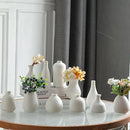 JOJUNO White Bud Vases, Small Ceramic Vase Set of 11, Mini Pottery Vases for Flowers, Decorative Pieces for Home Modern Decor, Boho Decor, Chic Accents for Living Room Dining Table Shelves by GreenHaven Gardens