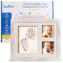 Baby Footprint and Hand Print Kit - Keepsake Frame, Nursery Picture Frames, New Mom Gifts, Newborn Essentials, Baby Shower Gifts (White Wash) by TinyTreasures Baby Boutique