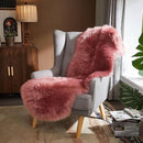AMTOVO Faux Sheepskin Rug, Blush Pink Ultra Soft Fluffy Shag Area Rug, 2 x 6 ft Faux Fur Rug for Bedroom Sofa Throw Cushion Room Decor, Sheepskin by CozyNest Decor
