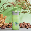 Zak Designs Harmony Star Wars The Mandalorian Kid Water Bottle for Travel or At Home, 14oz Recycled Stainless Steel is Leak-Proof When Closed and Vacuum Insulated (Baby Yoda, Grogu) by TinyTreasures Baby Boutique