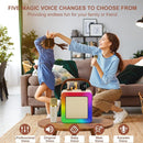Karaoke Machine for Kids Adults, Portable Bluetooth Karaoke Speaker with 2 Wireless Microphones, Karaoke System with Mics Storage Hole and Lights, Birthday Gifts for Girls Boys Family Home Party by TinyTreasures Baby Boutique