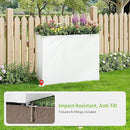 Planter Box Outdoor 38"W x 10.2"D x 30"H- Tall Rectangular Planters for Outdoor Patio/Porch, All-Weather with Anti-dumping Kit, Durable Galvanized Steel, Modern Design for Plants, Flower,Garden by CozyNest Decor