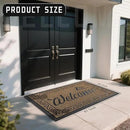 Yimobra Welcome Mat, Heavy Duty Sturdy Door Mats for Home Entrance Outdoor Indoor, Front Doormat for Outside Patio Floor Entry Porch Garage Office, Waterproof, Low Profile, 47X32 Inches, Beige Brown by CozyNest Decor