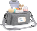Accmor Universal Stroller Organizer with Insulated Cup Holder and Shoulder Strap, Stroller Bag Caddy Organizer Stroller Accessories for Uppababy, Baby Jogger, Nuna, Doona, Britax Strollers by TinyTreasures Baby Boutique