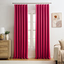 Custom Pleated Curtains Hot Pink Color, Heat Blocking Window Treatment for Bedroom Vertical Draft Blackout Magenta Drapes for Living Room 40 Wide by 90 Inch Long, 2 Panels, Hot Pink, Pinch Pleat by TinyTreasures Baby Boutique