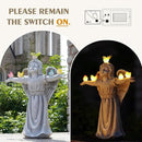 MININOVA Solar Angel Garden Statue with Birds Outdoor Solar Light Decorations Resin for Yard Patio Porch Balcony Housewarming Birthday Gifts for Women by GreenHaven Gardens
