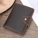 Real Leather Wallet Functional RFID Bifold Passport Holder Travel (Dark Brown) by TinyTreasures Baby Boutique