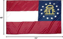 FlagSource Georgia Nylon State Flag, Made in the USA, 4x6' by GreenHaven Gardens