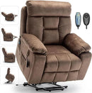 Lazy boy Recliner Chair with Cupholder/Power Lift Recliner Chair for Elderly， Electric Recliner/Big and Tall Recliners for People Up to 6'2"/350lb Range by CozyNest Decor