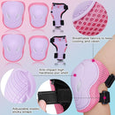 Kids Bike Skateboard Helmet Pad Set,Toddler Cyling Protective Gear Knee & Elbow Pads Wrist Guards for 5-8-10-12-14-16 Years Girls Boys Bicycle Scooter Roller Skate Inline Skating Rollerblading by TinyTreasures Baby Boutique