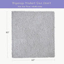 Bigacogo Chunky Knit Throw Blanket for Couch, 60x80 inches, 100% Hand Knitted with Thick Jumbo Chenille Yarn, Cozy Soft Large Rope Knot Cable Crochet Blankets for Sofa Bed Living Room, Light Grey by CozyNest Decor