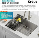 Kraus 20.5 in. Over Sink Roll Up Dish Drying Rack in Jet Black by CozyNest Decor