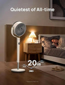 Dreo Fan for Bedroom, 120° Oscillating Standing Fan, Quiet Pedestal Fan with DC Motor, 9 Speeds, 4 modes, 20dB, 120° Manual Vertical, 37-42" Adjustable Height, 9H Timer, White by CozyNest Decor