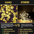 Solar String Lights Outdoor,115 Ft 300 LED Solar Christmas Lights with Remote,8 Modes Waterproof Patio Lights for Christmas Tree Patio Yard Garden Party Decor (Warm White) by GreenHaven Gardens