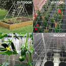 All-Weather Trellis Netting Mesh Plant Garden Vine Growing Flexible String Net (3.5" Mesh ployester, 5' Wx 15'L) by GreenHaven Gardens