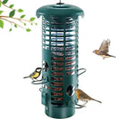 Squirrel Proof Bird Feeder Metal Mesh for Outdoors Hanging,Weight Activated Weatherproof Wild Bird Feeders with Finch Cardinal Chickadee,Large Capacity(Green) by CozyNest Decor