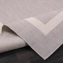 Bordered Outdoor Rug 8x10 Washable Outside Carpet for Indoor Patio Porch Waterproof Easy Cleaning Non Shedding Area Rugs Gray 8 x 10 by CozyNest Decor