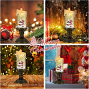 Christmas Flameless Candles, Flickering LED Candles with Timer, Snow Globe Candle Lights for Christmas Decorations by CozyNest Decor