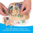 NATIONAL GEOGRAPHIC Mega Gemstone Dig Kit – Dig Up 15 Real Gemstones and Crystals, Science Kit for Kids, Gem Digging Kit, Gift for Girls and Boys, Mining Kit, Rock Collection by TinyTreasures Baby Boutique