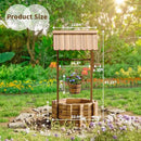 UDPATIO Rustic Solid Fir Wood Wishing Well Planter for Outdoor Plants, 16.5 in Diameter by GreenHaven Gardens